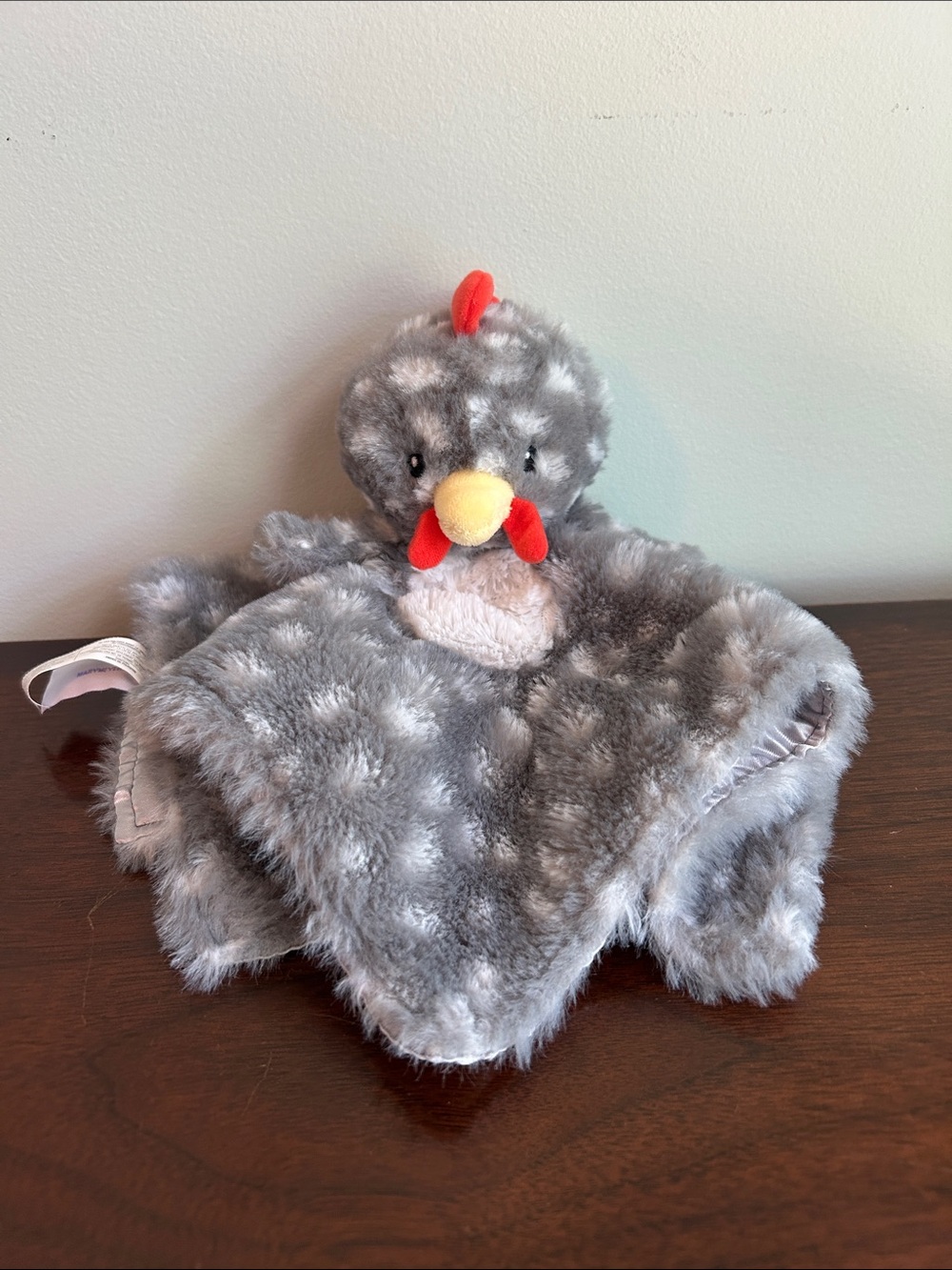 Mary Meyer Gray Rocky Chicken Rooster Lovey Security Blanket